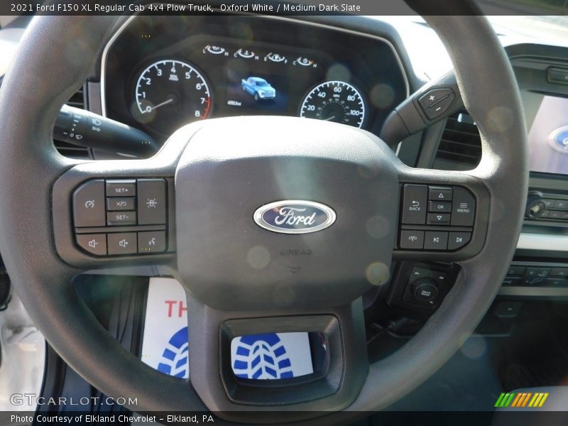 Oxford White / Medium Dark Slate 2021 Ford F150 XL Regular Cab 4x4 Plow Truck