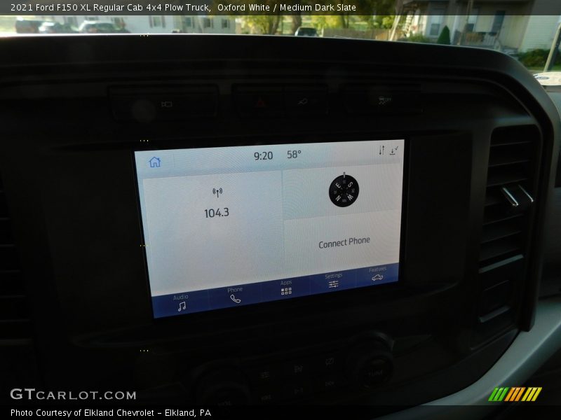 Oxford White / Medium Dark Slate 2021 Ford F150 XL Regular Cab 4x4 Plow Truck