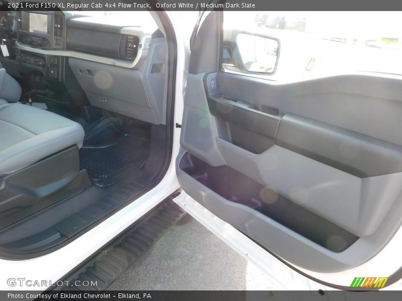 Oxford White / Medium Dark Slate 2021 Ford F150 XL Regular Cab 4x4 Plow Truck