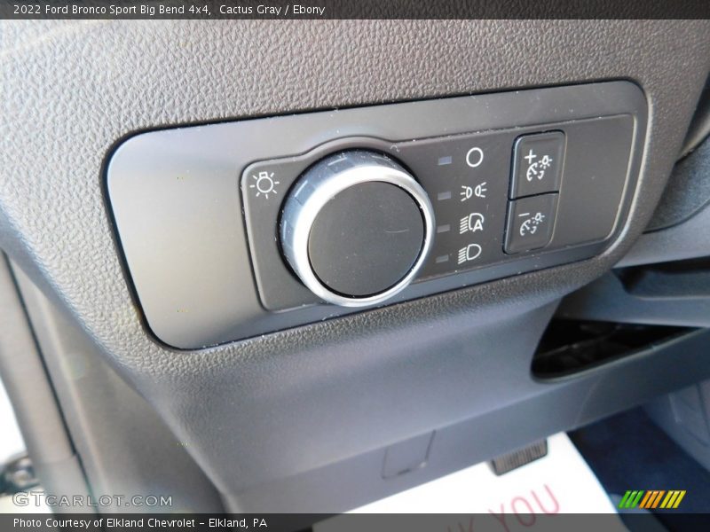 Controls of 2022 Bronco Sport Big Bend 4x4
