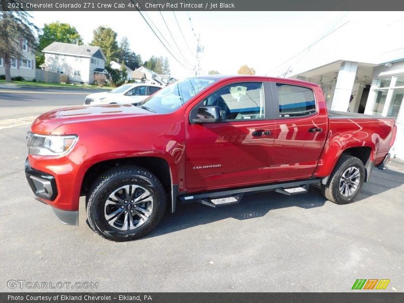 Cherry Red Tintcoat / Jet Black 2021 Chevrolet Colorado Z71 Crew Cab 4x4