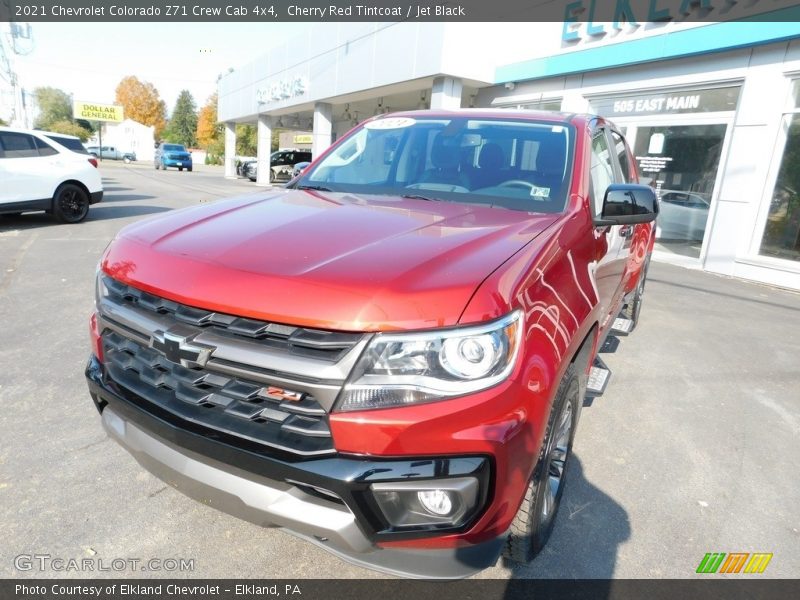 Cherry Red Tintcoat / Jet Black 2021 Chevrolet Colorado Z71 Crew Cab 4x4