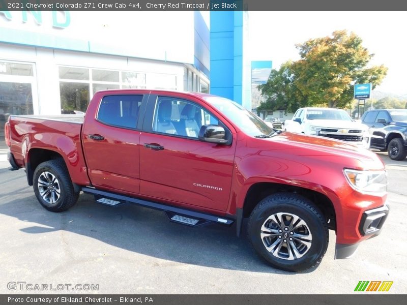 Cherry Red Tintcoat / Jet Black 2021 Chevrolet Colorado Z71 Crew Cab 4x4