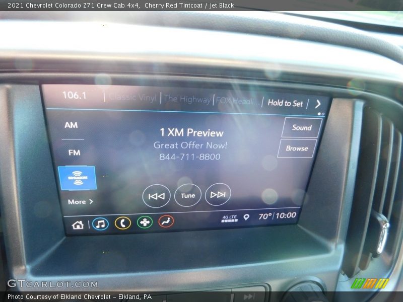 Cherry Red Tintcoat / Jet Black 2021 Chevrolet Colorado Z71 Crew Cab 4x4