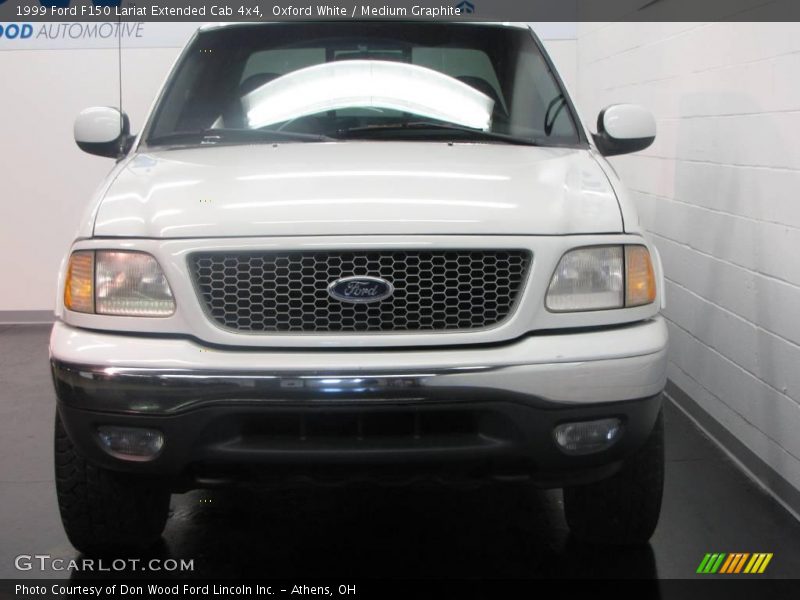 Oxford White / Medium Graphite 1999 Ford F150 Lariat Extended Cab 4x4