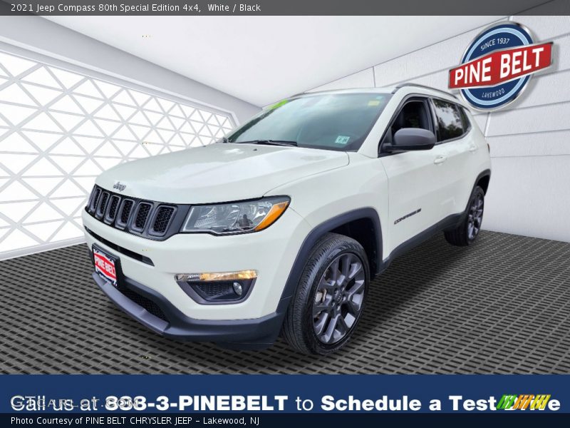White / Black 2021 Jeep Compass 80th Special Edition 4x4