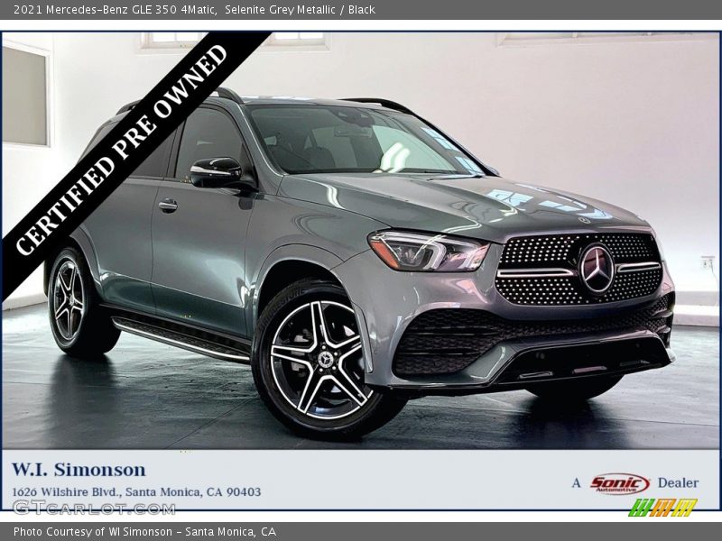 Selenite Grey Metallic / Black 2021 Mercedes-Benz GLE 350 4Matic