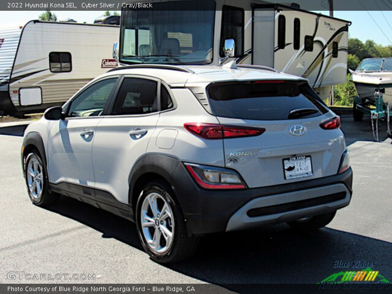 Cyber Silver / Gray/Black 2022 Hyundai Kona SEL