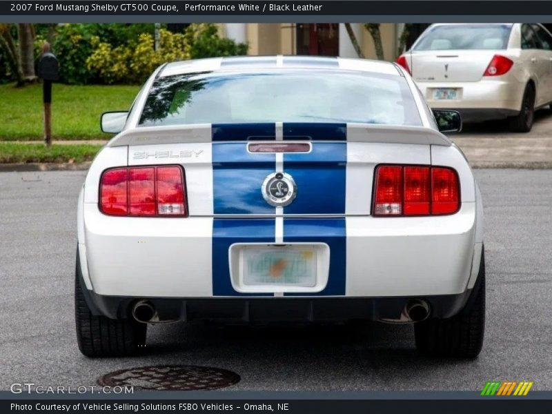 Performance White / Black Leather 2007 Ford Mustang Shelby GT500 Coupe