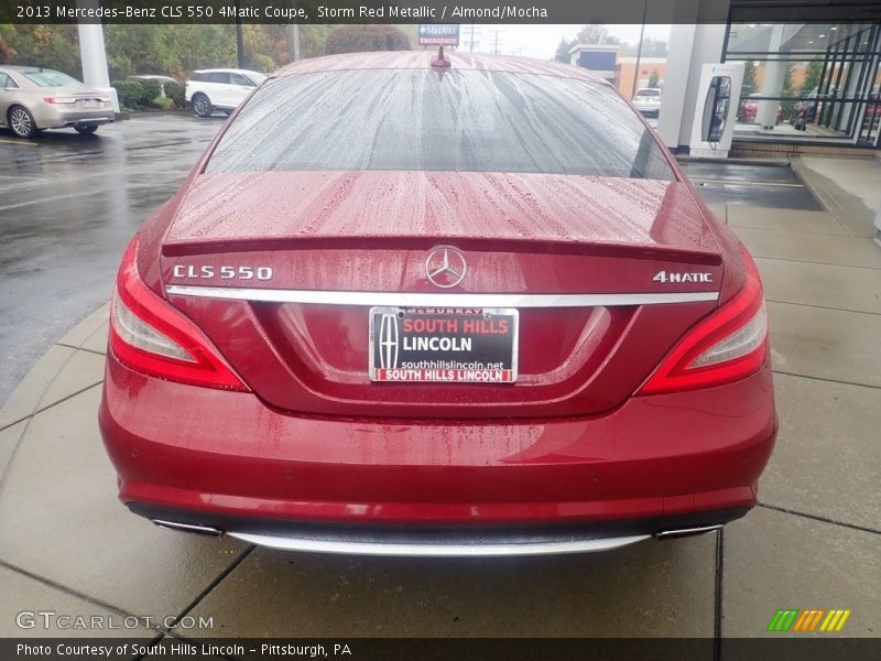 Storm Red Metallic / Almond/Mocha 2013 Mercedes-Benz CLS 550 4Matic Coupe