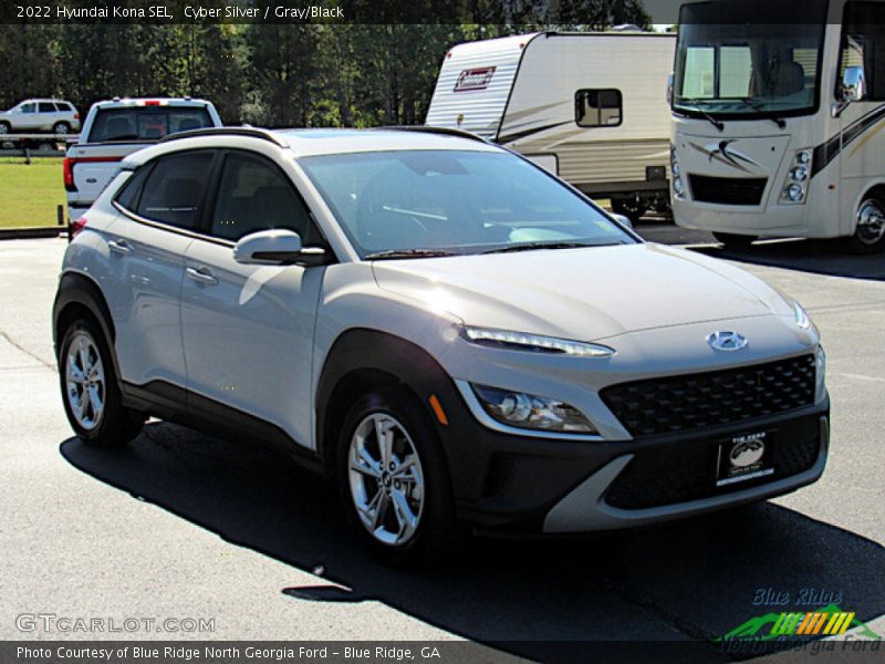 Cyber Silver / Gray/Black 2022 Hyundai Kona SEL