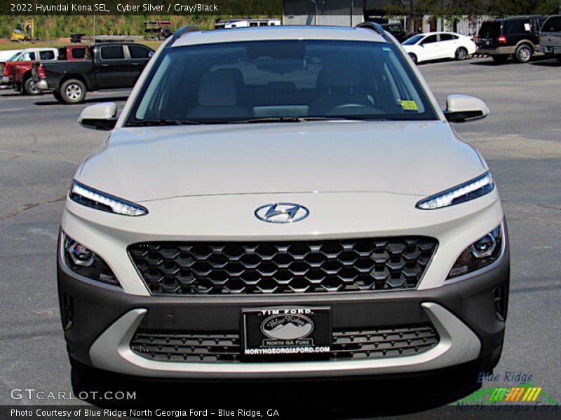 Cyber Silver / Gray/Black 2022 Hyundai Kona SEL