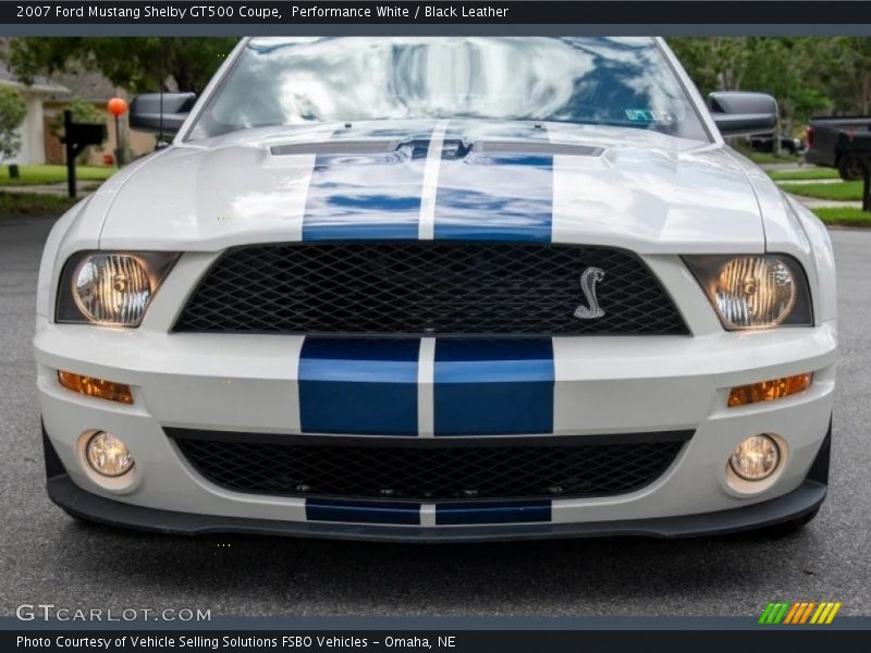 Performance White / Black Leather 2007 Ford Mustang Shelby GT500 Coupe