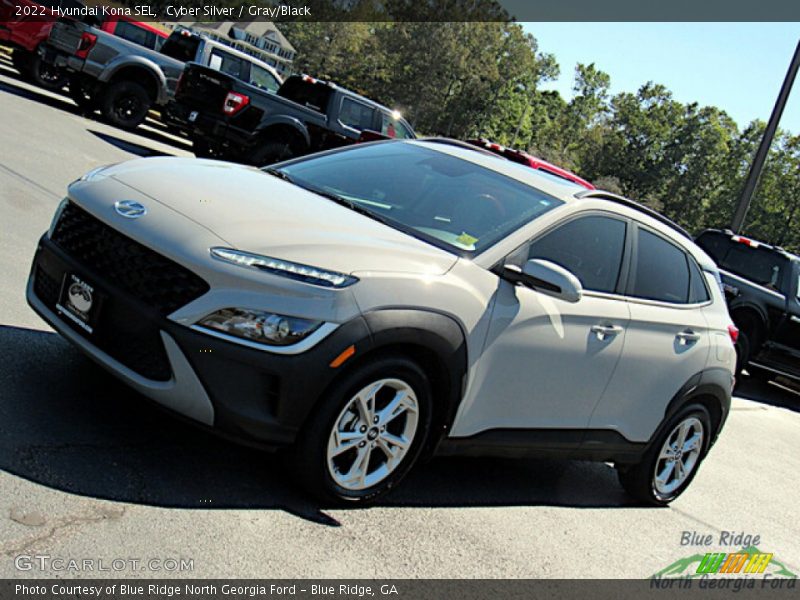 Cyber Silver / Gray/Black 2022 Hyundai Kona SEL