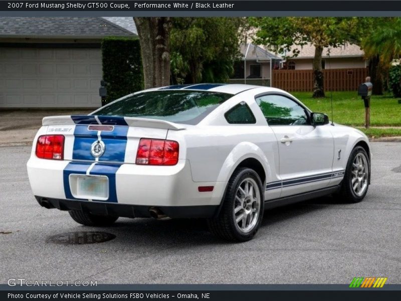 Performance White / Black Leather 2007 Ford Mustang Shelby GT500 Coupe