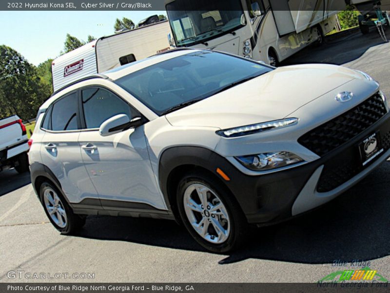 Cyber Silver / Gray/Black 2022 Hyundai Kona SEL