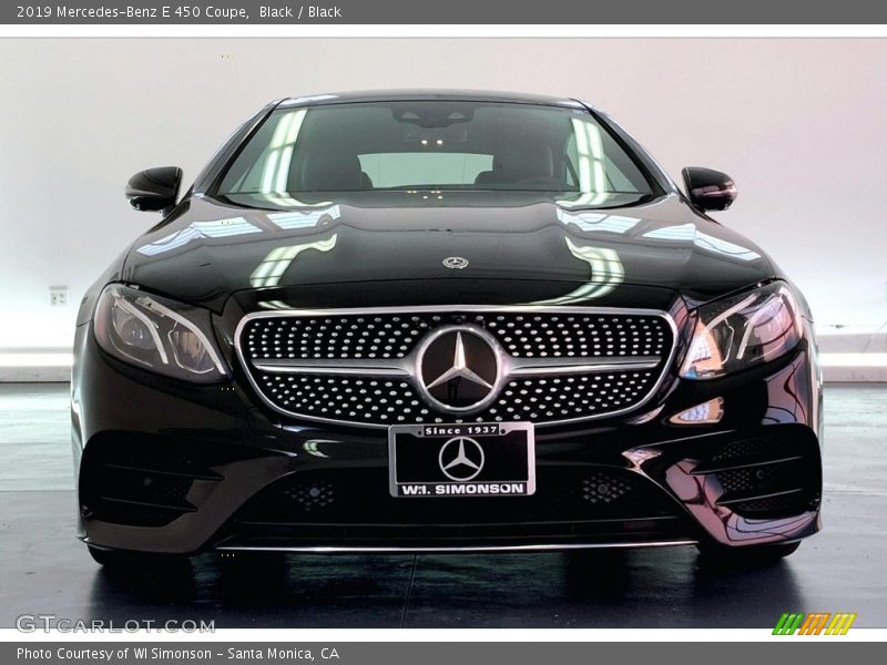 Black / Black 2019 Mercedes-Benz E 450 Coupe