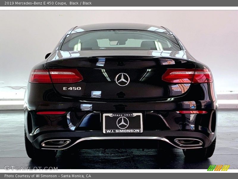 Black / Black 2019 Mercedes-Benz E 450 Coupe