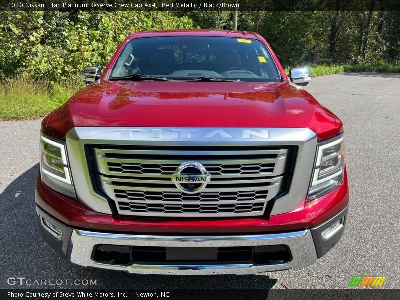 Red Metallic / Black/Brown 2020 Nissan Titan Platinum Reserve Crew Cab 4x4