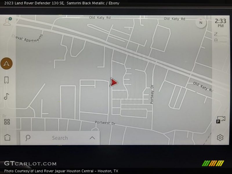Navigation of 2023 Defender 130 SE