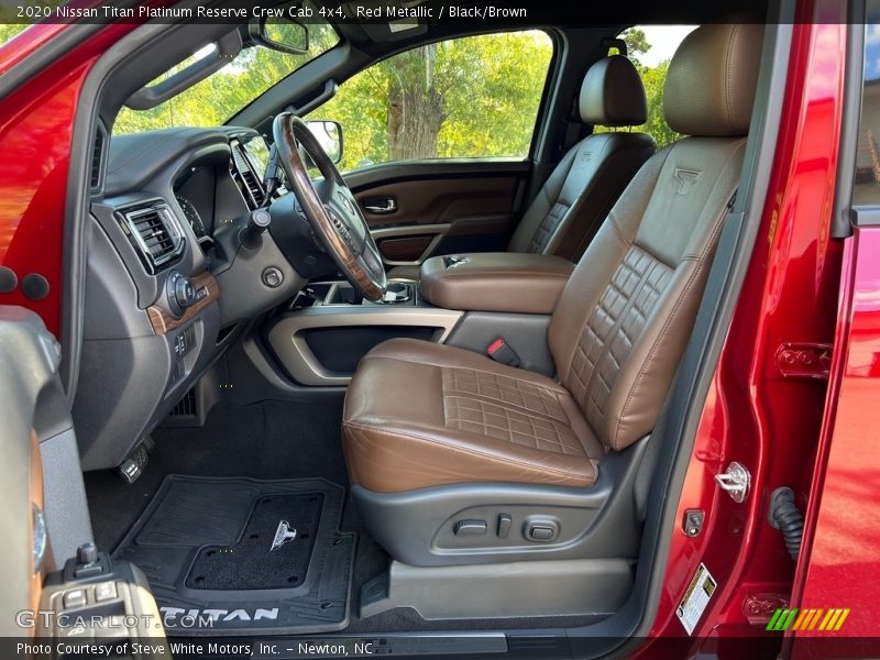  2020 Titan Platinum Reserve Crew Cab 4x4 Black/Brown Interior