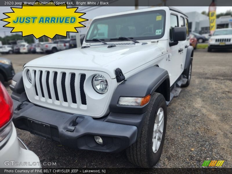 Bright White / Black 2020 Jeep Wrangler Unlimited Sport 4x4