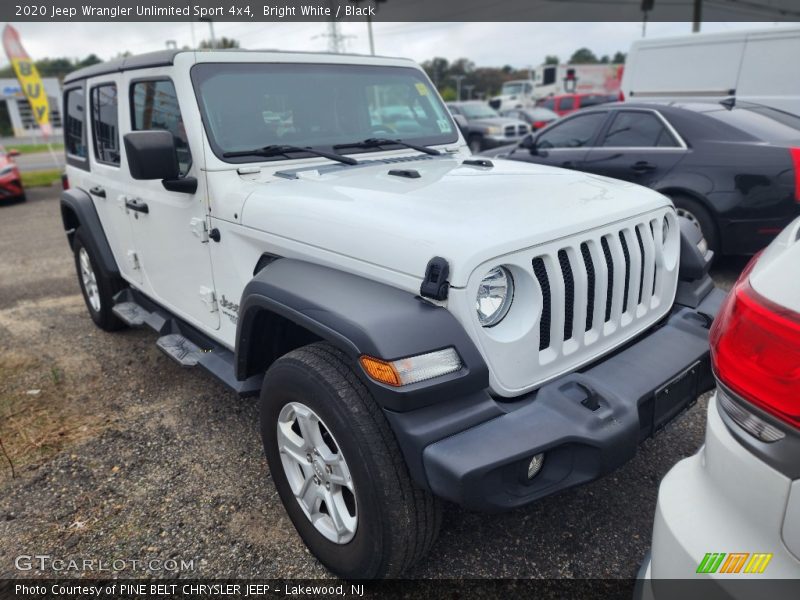 Bright White / Black 2020 Jeep Wrangler Unlimited Sport 4x4