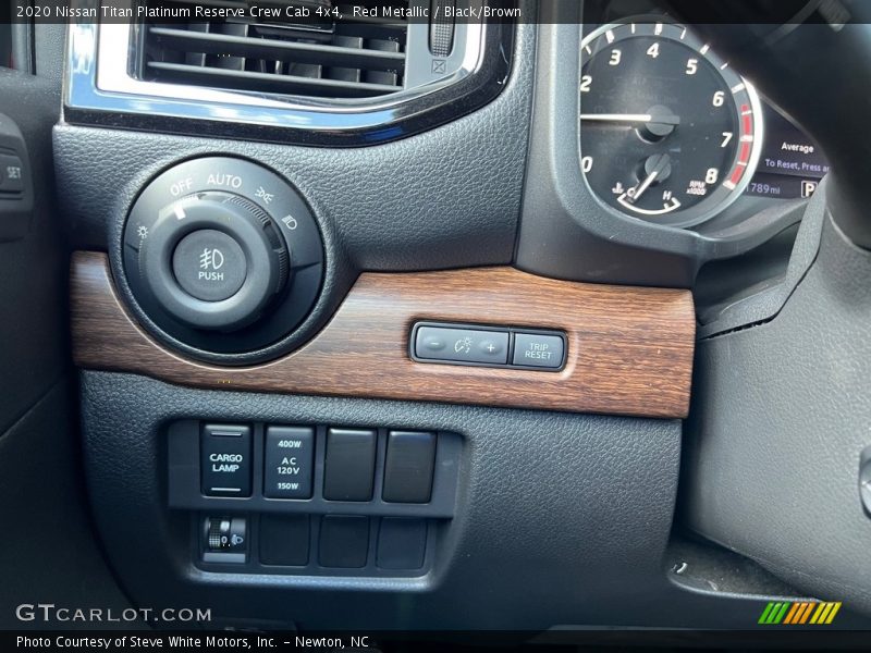 Controls of 2020 Titan Platinum Reserve Crew Cab 4x4