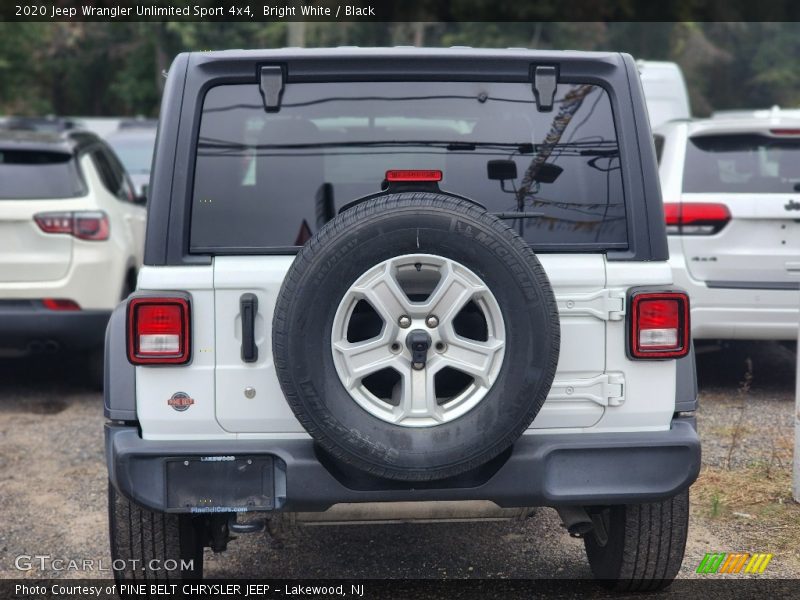 Bright White / Black 2020 Jeep Wrangler Unlimited Sport 4x4