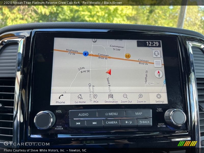 Navigation of 2020 Titan Platinum Reserve Crew Cab 4x4
