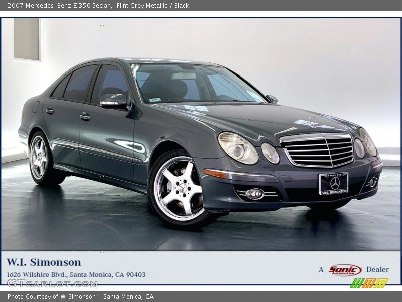 Flint Grey Metallic / Black 2007 Mercedes-Benz E 350 Sedan