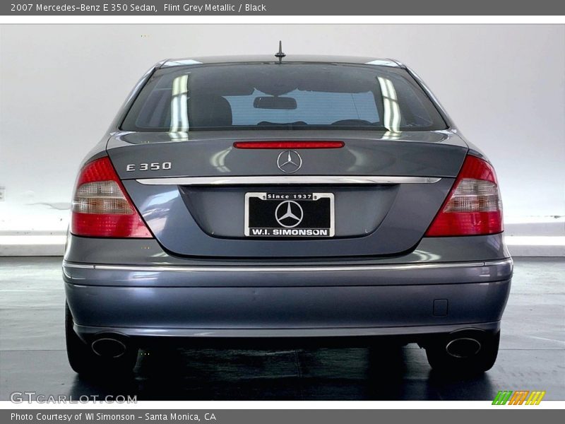 Flint Grey Metallic / Black 2007 Mercedes-Benz E 350 Sedan