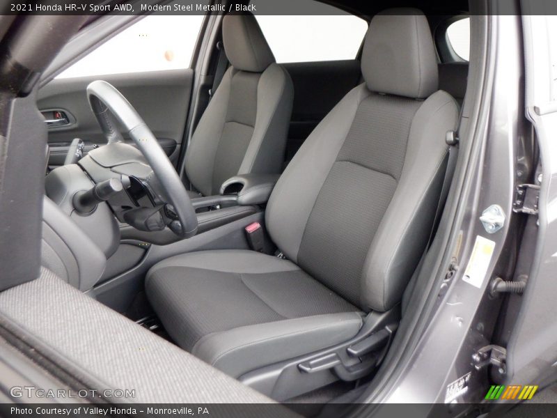 Modern Steel Metallic / Black 2021 Honda HR-V Sport AWD