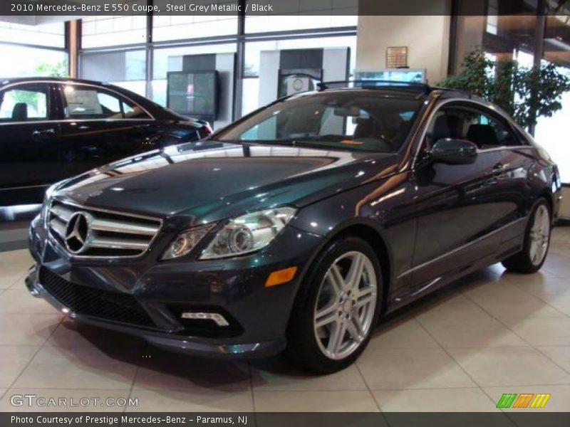 Steel Grey Metallic / Black 2010 Mercedes-Benz E 550 Coupe