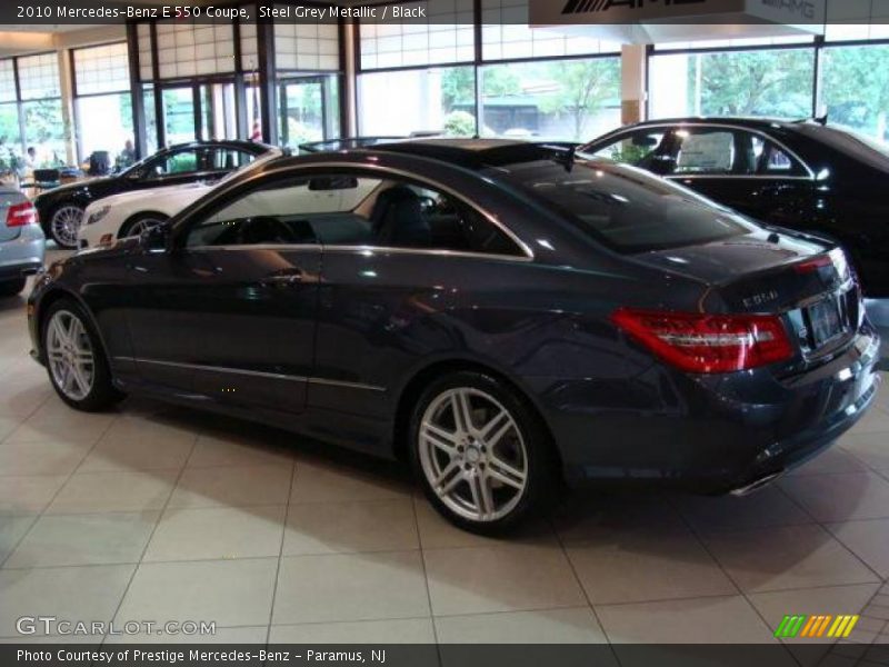 Steel Grey Metallic / Black 2010 Mercedes-Benz E 550 Coupe