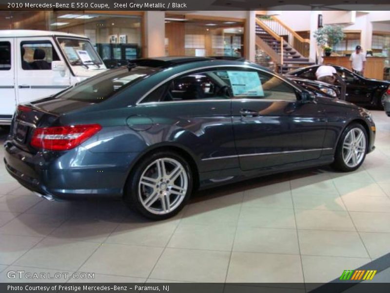 Steel Grey Metallic / Black 2010 Mercedes-Benz E 550 Coupe