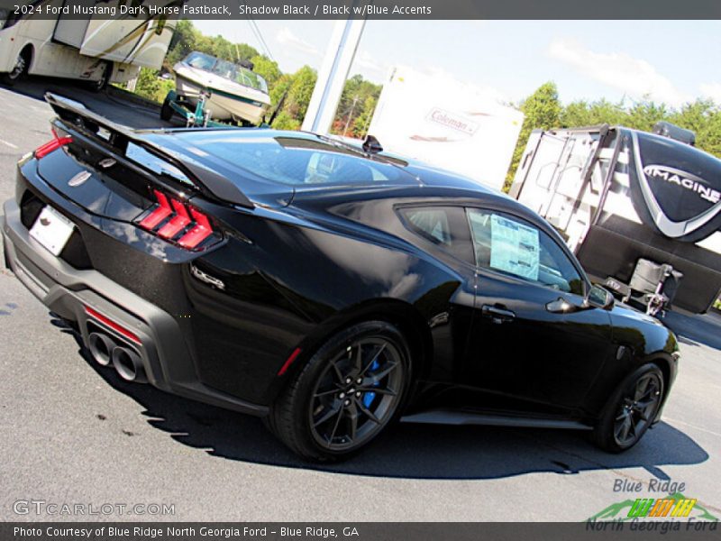 Shadow Black / Black w/Blue Accents 2024 Ford Mustang Dark Horse Fastback
