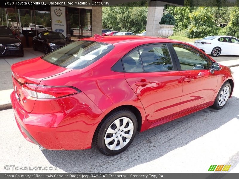 Barcelona Red Metallic / Light Gray 2020 Toyota Corolla LE