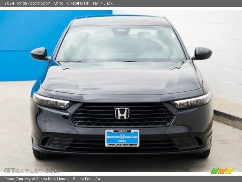 Crystal Black Pearl / Black 2024 Honda Accord Sport Hybrid