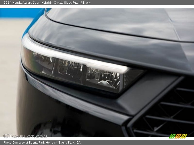 Crystal Black Pearl / Black 2024 Honda Accord Sport Hybrid