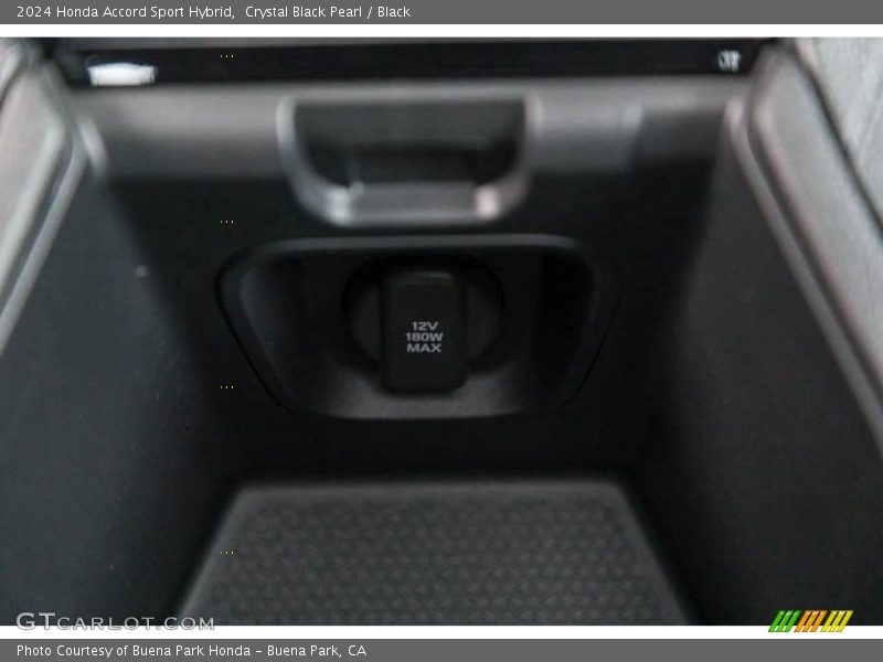 Crystal Black Pearl / Black 2024 Honda Accord Sport Hybrid