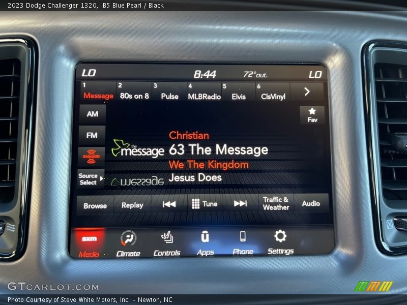 B5 Blue Pearl / Black 2023 Dodge Challenger 1320