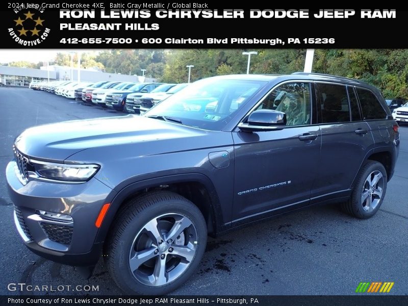Baltic Gray Metallic / Global Black 2024 Jeep Grand Cherokee 4XE