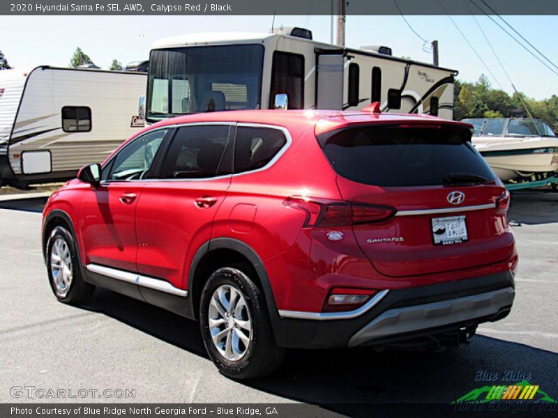 Calypso Red / Black 2020 Hyundai Santa Fe SEL AWD