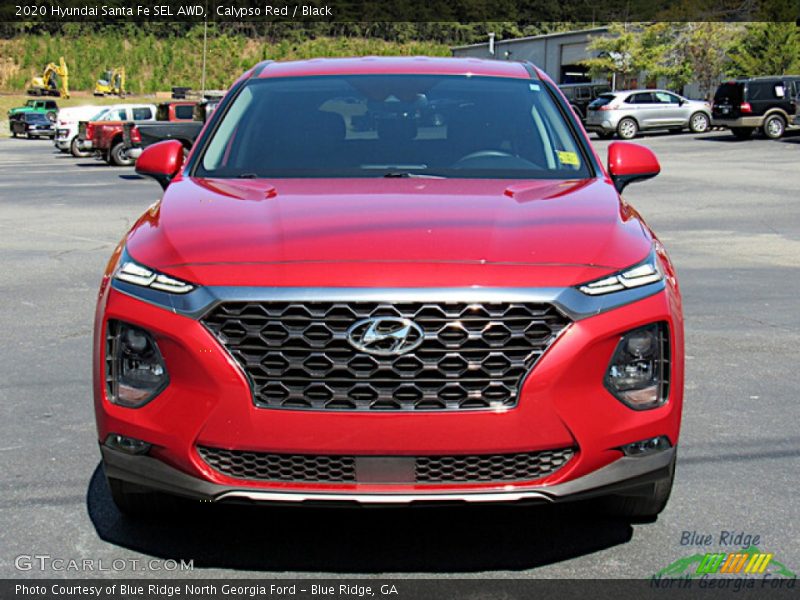 Calypso Red / Black 2020 Hyundai Santa Fe SEL AWD