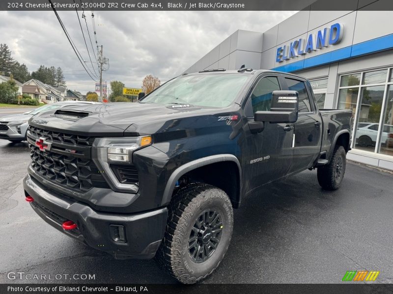 Black / Jet Black/Graystone 2024 Chevrolet Silverado 2500HD ZR2 Crew Cab 4x4
