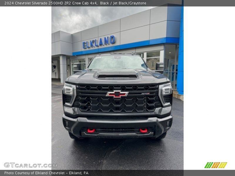 Black / Jet Black/Graystone 2024 Chevrolet Silverado 2500HD ZR2 Crew Cab 4x4