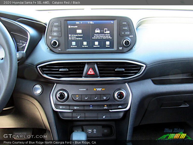 Calypso Red / Black 2020 Hyundai Santa Fe SEL AWD