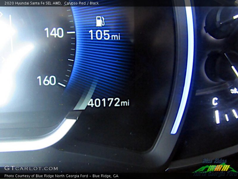 Calypso Red / Black 2020 Hyundai Santa Fe SEL AWD