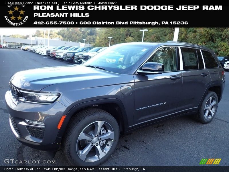 Baltic Gray Metallic / Global Black 2024 Jeep Grand Cherokee 4XE